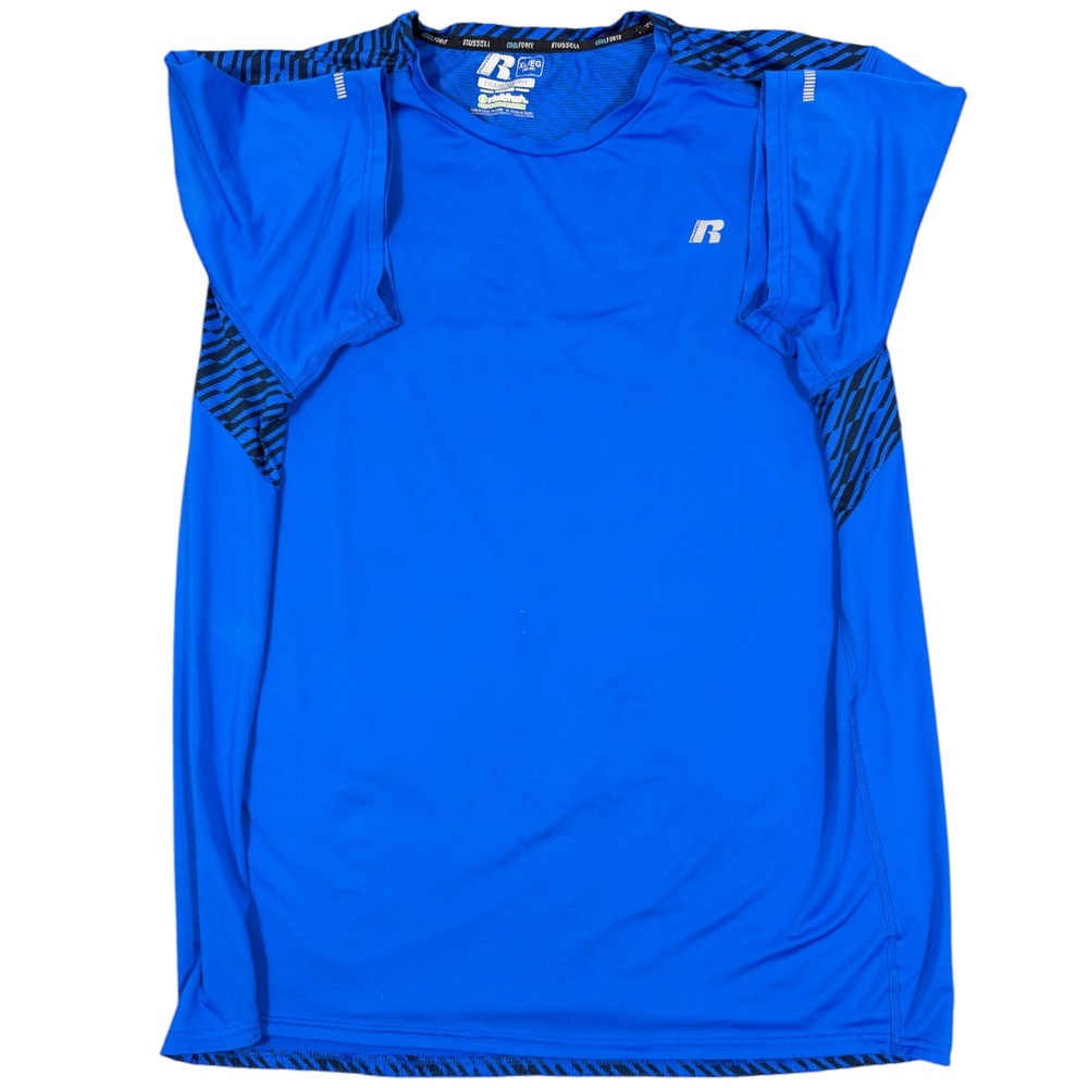 Russell Athletic Shirt Mens XL‎ Blue CoolForce Training Fit Performance Tee - Picture 4 of 6